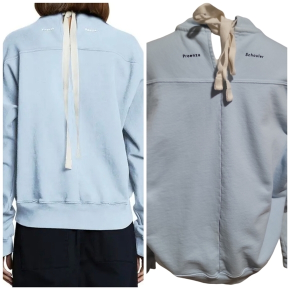 Proenza Schouler Tops - Proenza Schouler White Label Tie-Back Sweatshirt Size M